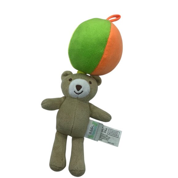 Teddy Bear Baby Plush Toy Pull Down Wiggler Colorful Ball Le Bébé Favorite - Picture 1 of 6